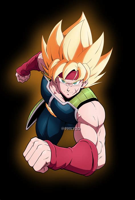 Her hair is flat with cropped spiky style. . Phy super saiyan bardock